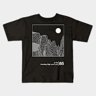 Hunting High & Low / Minimal Style Graphic Artwork Design Kids T-Shirt